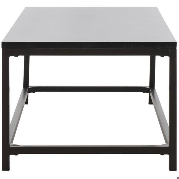 Safavieh Alec Coffee Table- Distressed Black - 17.7 x 24 x 48 in. - AMH6545C