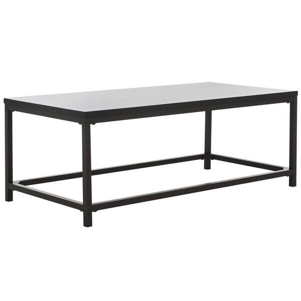 Safavieh Alec Coffee Table- Distressed Black - 17.7 x 24 x 48 in. - AMH6545C