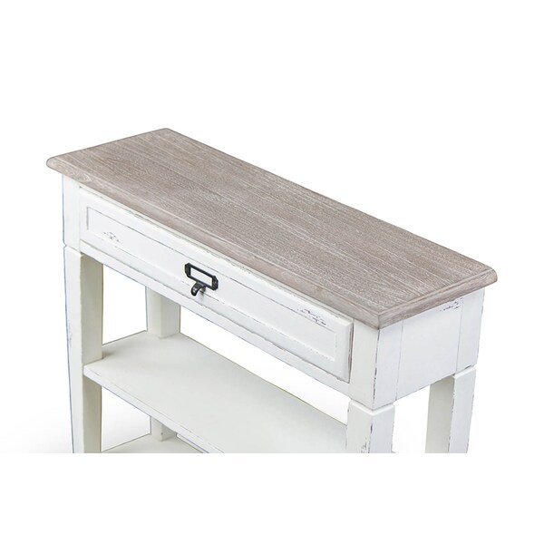 Baxton Studio Dauphine Traditional French Accent Console Table-1 Drawer - 111-6028