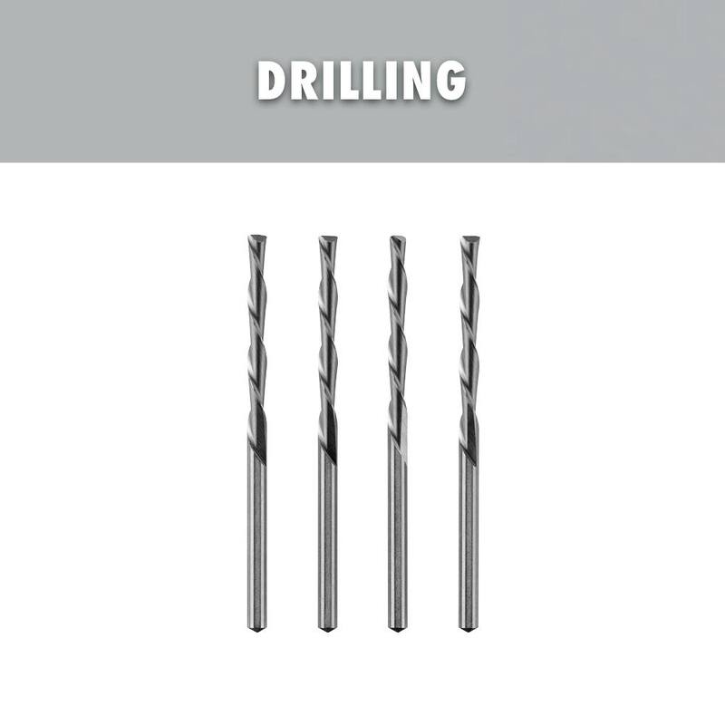 RYOBI Juego de 4 piezas de brocas de madera y plástico para herramienta rotativa (Para madera y plástico - A90DR04)