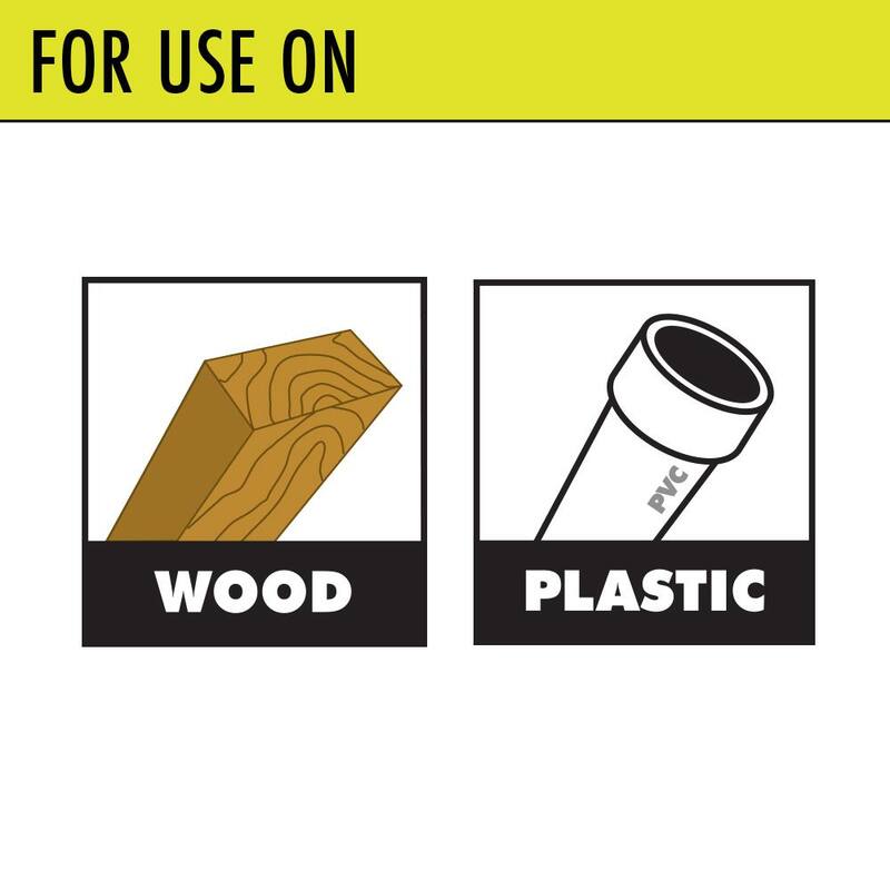 RYOBI Juego de 4 piezas de brocas de madera y plástico para herramienta rotativa (Para madera y plástico - A90DR04)