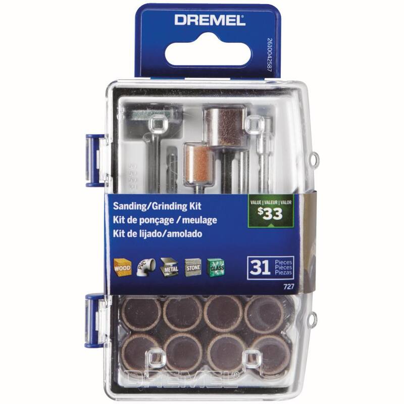 Kit micro de accesorios rotativos para lijar y moler Dremel (31 piezas) - 727-01