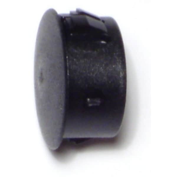 Midwest Fastener 11/16" Black Nylon Plastic Flush Head Hole Plugs 8PK - 69471