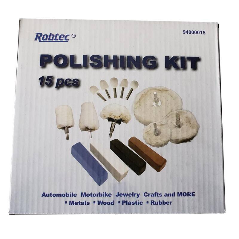 Kit de pulido de aluminio Robtec (15 piezas) - 94000015