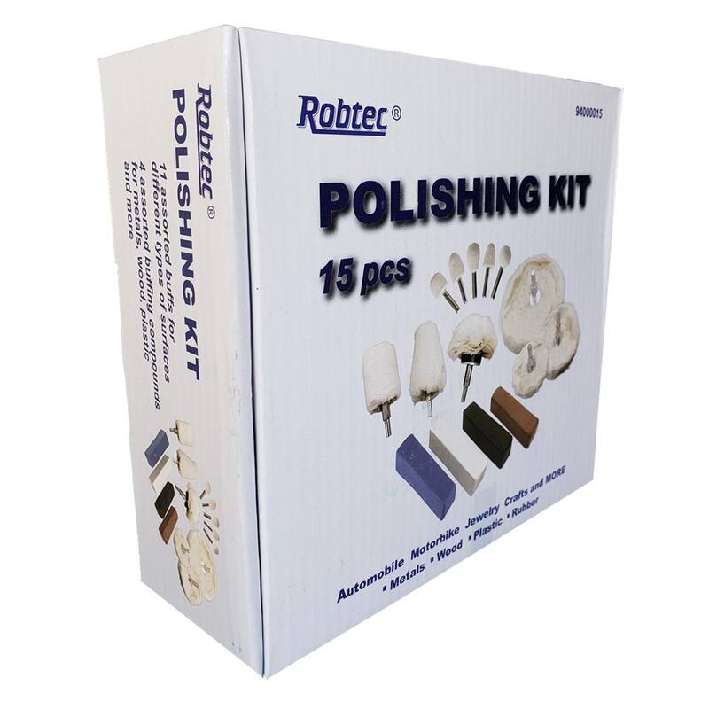 Kit de pulido de aluminio Robtec (15 piezas) - 94000015
