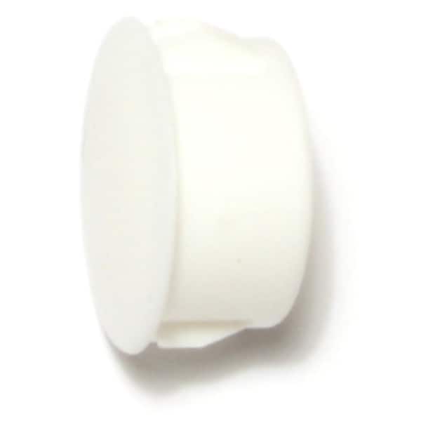 Midwest Fastener 11/16" White Nylon Plastic Flush Head Hole Plugs 8PK - 69451
