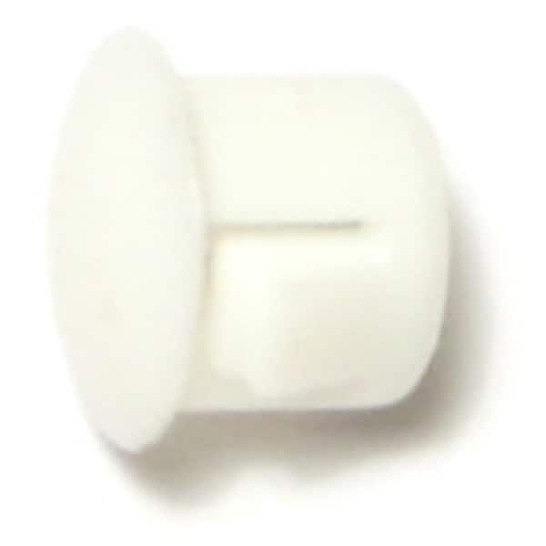 Midwest Fastener 5/16" White Nylon Plastic Flush Head Hole Plugs 18 18PK - 69443