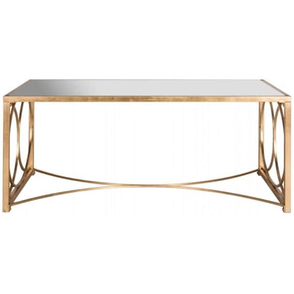 Safavieh Melosa Coffee Table- Antique Gold Leaf - 20.5 x 25 x 47.5 in. - FOX2566A