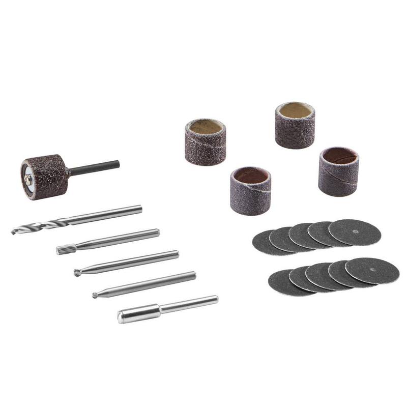 Kit de accesorios para herramienta rotativa para trabajar la madera de Dremel (20 Piezas) - 733-02