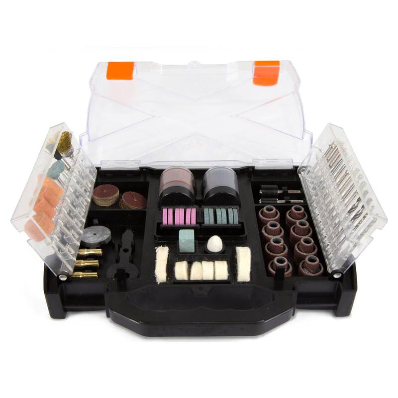Kit de accesorios para herramienta rotativa WEN con estuche de transporte (150 piezas) - 230151A