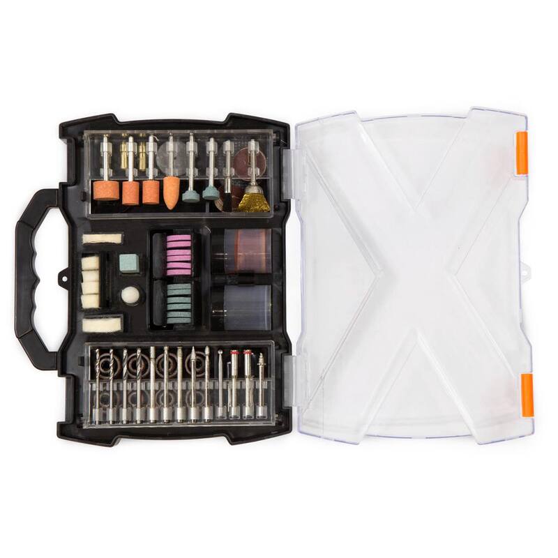 Kit de accesorios para herramienta rotativa WEN con estuche de transporte (150 piezas) - 230151A