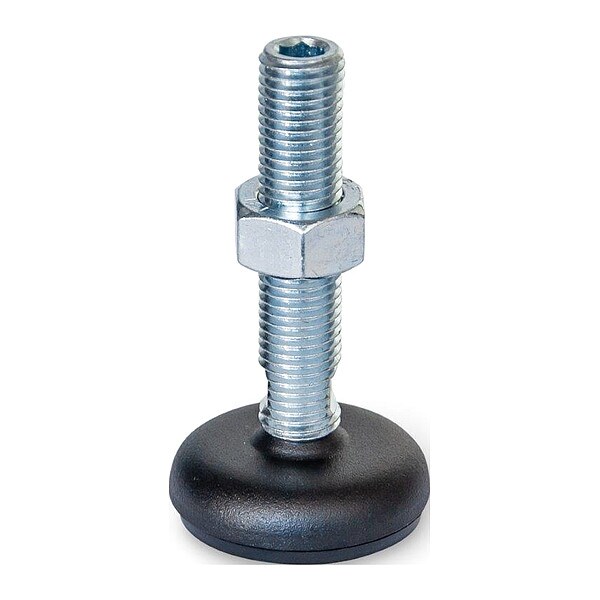 J.W. Winco Male-End Leveling Mount, 4.21 in H - 30-80-5/8X11-75-A5-UK