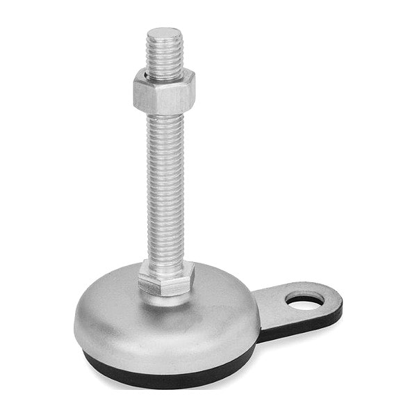 J.W. Winco Male-End Leveling Mount, 4.01 in H - 33-60-3/8X16-75-B1-SK