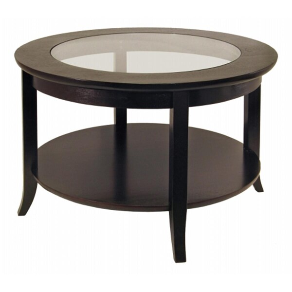 Doba-Bnt Genoa Coffee Table with Glass Top Dark Espresso - SA143207