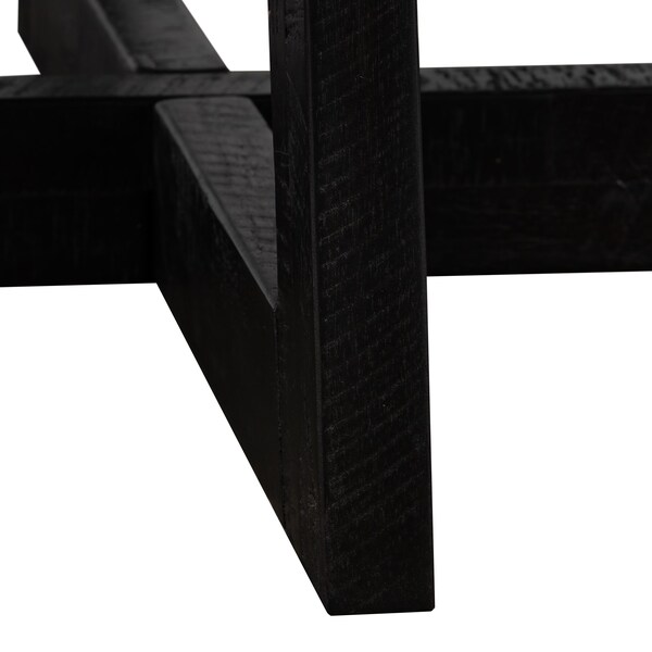 Armen Living Chester Modern Concrete and Acacia Round Coffee Table - LCCHCOCC