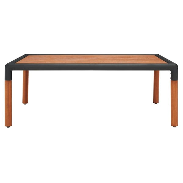 Safavieh Tommy Metal & Wood Patio Coffee Table Black & Natural - CPT1029A