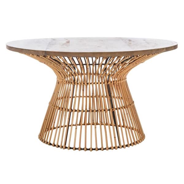 Safavieh Whent Round Coffee Table Natural & Black - COF6507C
