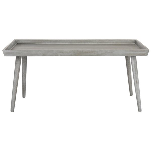 Safavieh 19 x 41.8 x 21.8 in. Nonie Coffee Table with Tray Top Slate & Grey - COF5700C