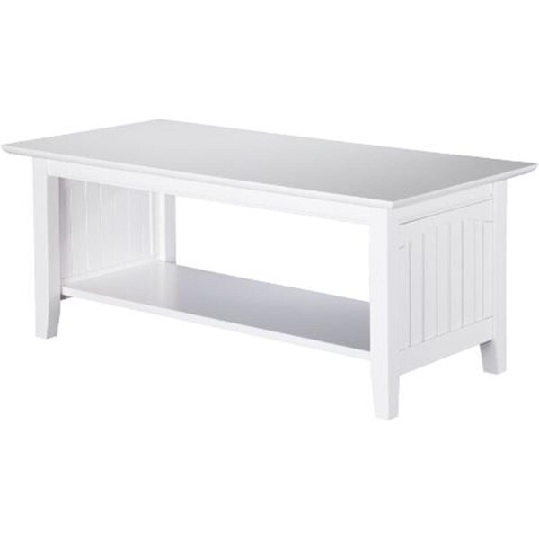 Atlantic Furniture Atlantic Furniture AH15302 Nantucket Coffee Table; White - AH15302