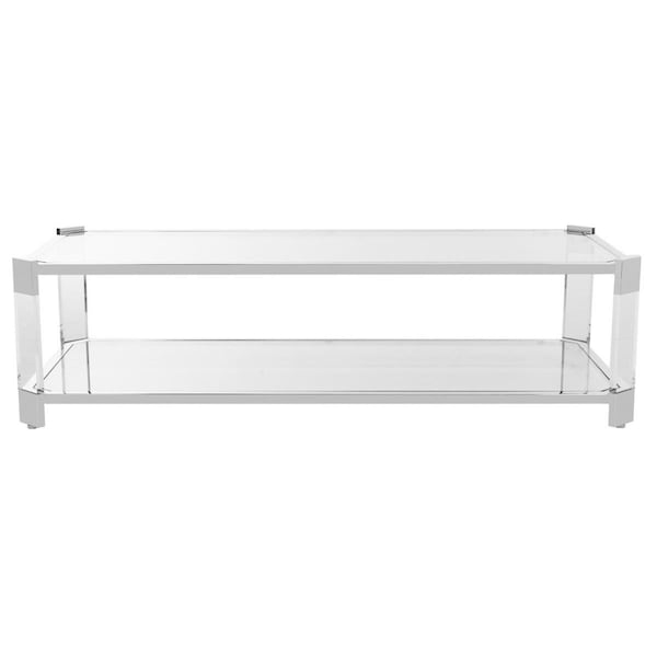 Safavieh Gianna Acrylic Coffee Table Silver & Clear - SFV2527A