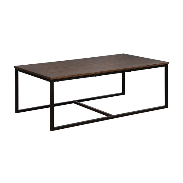 Kd Cama De Bebe 54 in. Arcadia Acacia Wood Coffee Table Antiqued Mocha - KD3251423