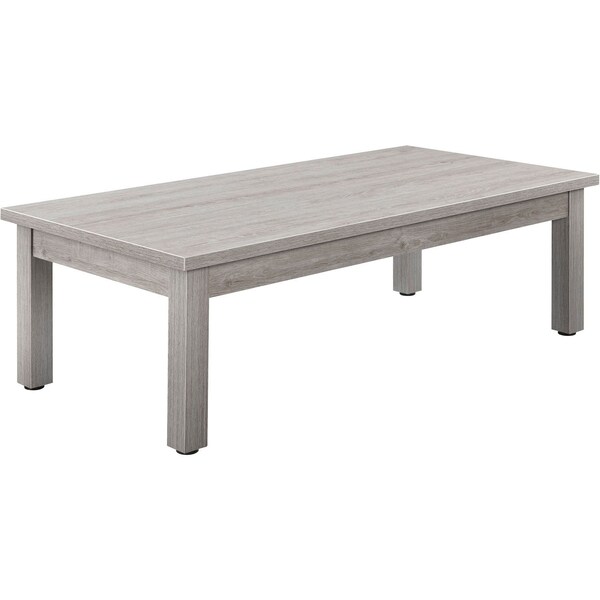 Interion By Global Industrial Interion Wood Coffee Table, 48in x 24in, Gray - 695753GY