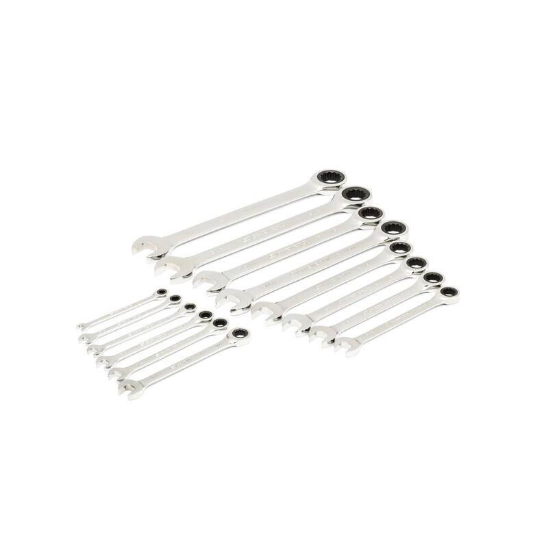 Juego de Llaves de Trinquete Estándar y Cortas de 21 Piezas 72T SAE GEARWRENCH con Bandeja de Espuma EVA - 86526
