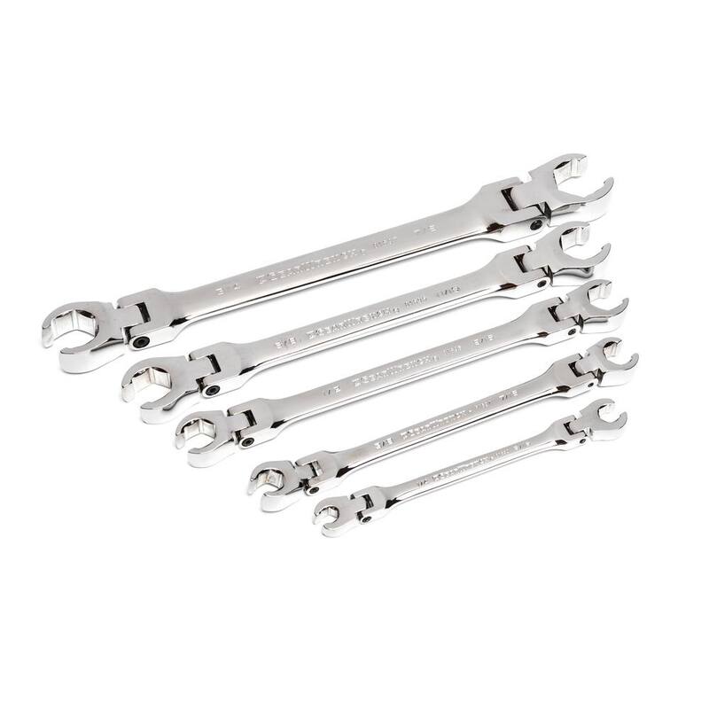 Juego de Llaves de Dados de Cabeza Flexible GEARWRENCH SAE (5 piezas) - 81910