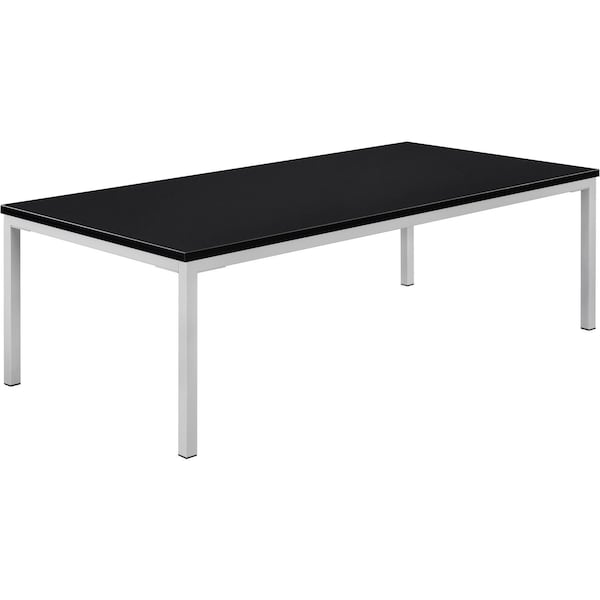 Interion By Global Industrial Interion Wood Coffee Table with Steel Frame, 48in x 24in, Black - 695755BK