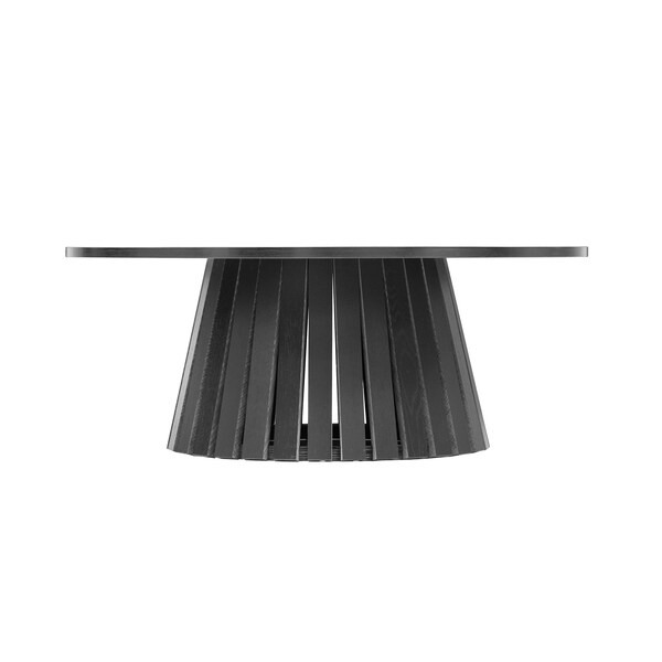 Manhattan Comfort Layla 35.4 Coffee Table in Black - CT019-BK