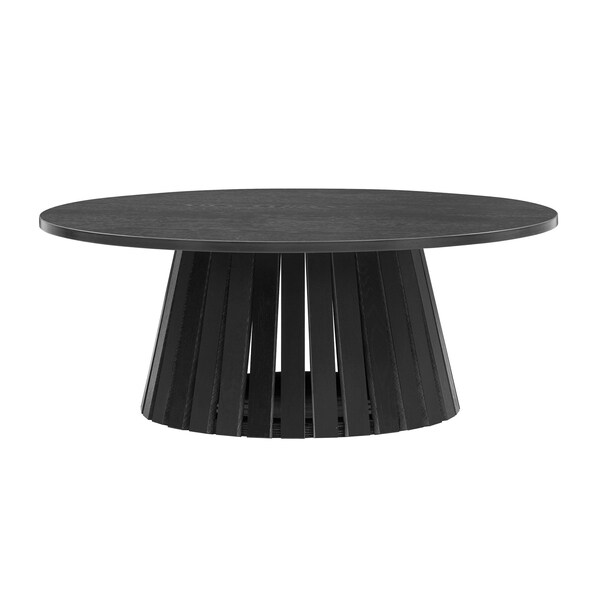Manhattan Comfort Layla 35.4 Coffee Table in Black - CT019-BK