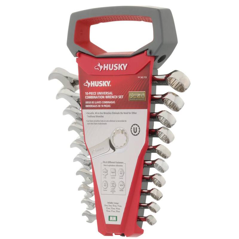 Juego de llaves combinadas universales métricas Husky (10 piezas) - HSPW10PCMMN