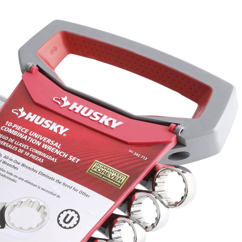 Juego de llaves combinadas universales métricas Husky (10 piezas) - HSPW10PCMMN