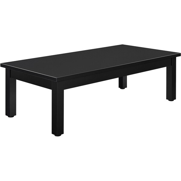 Interion By Global Industrial Interion Wood Coffee Table, 48in x 24in, Black - 695753BK