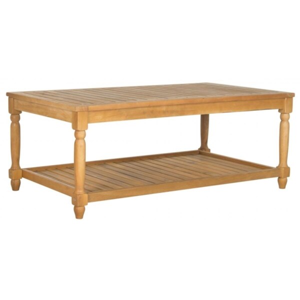 Safavieh Oakley Coffee Table- Teak Brown - 16.54 x 23.62 x 43.31 in. - PAT6726A