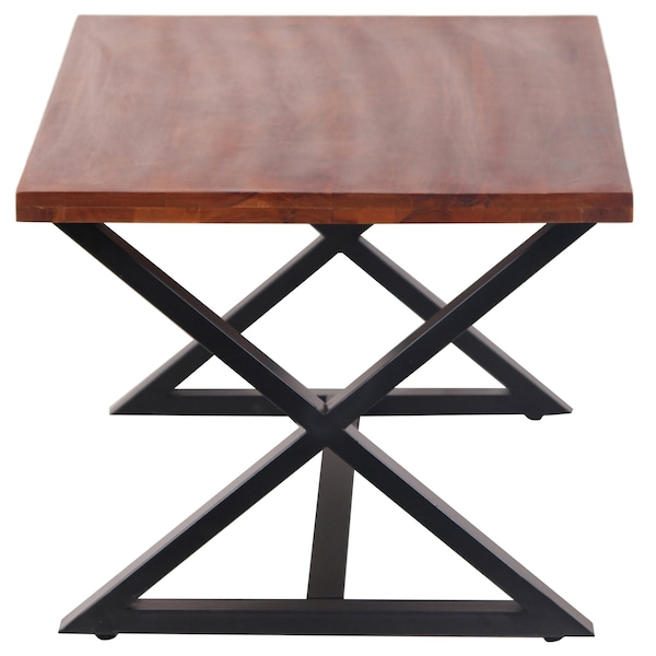 Amerihome Acacia Cross Leg Coffee Table - AWCLCT