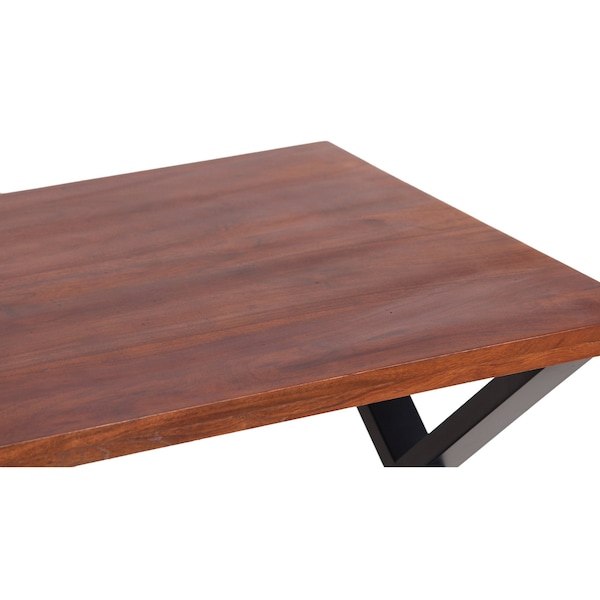 Amerihome Acacia Cross Leg Coffee Table - AWCLCT