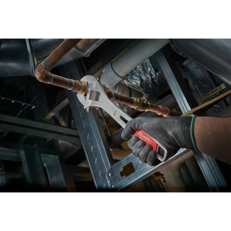 Juego de llaves ajustables de 6 y 10 pulgadas Milwaukee, Pinzas de mandíbula lisa de agarre sumergido de 12 pulgadas y Pinzas de mandíbula lisa de agarre sumergido de 10 pulgadas - 48-22-7400-48-22-6552-48-22-6550.