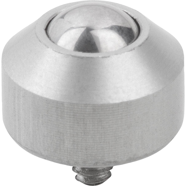 Kipp Ball Transfer Unit Mini D1=M04X8, Form:B Stainless Steel, Comp:Stainless Steel - K0749.2208