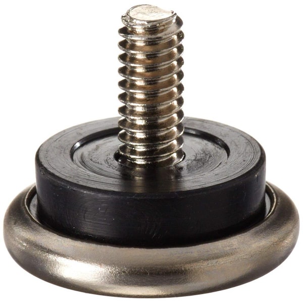 Kd Gabinetes 1.06 in. Silver Screw-On Nickel Chair Glide, 4PK - KD2741270