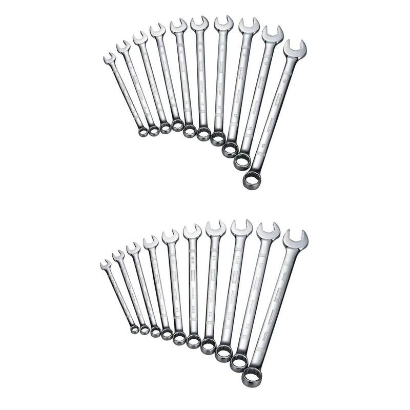 Juego de Llaves Combinadas DEWALT SAE y Métricas (20 piezas) - DWMT72629P