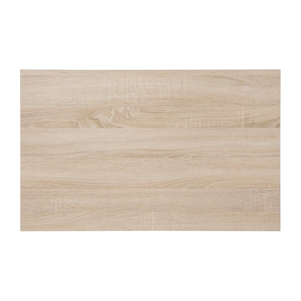 Flash Furniture Driftwood 2 Shelf Modern Wood & Metal Coffee Table - NAN-JH-17163-GG