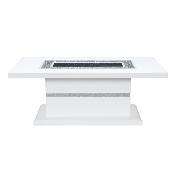 Global Furniture Usa Contemporary  Monaco White Coffee Table - 4548