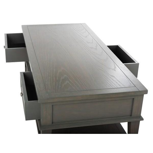 Safavieh 19.3 x 54 x 23.6 in. Manelin Coffee Table with Storage Drawers, Ash Grey - AMH6642C