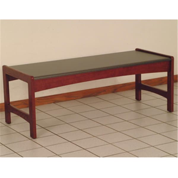 Wooden Mallet Coffee Table with Black Granite Look Top in Mahogany - DT2-BGMH