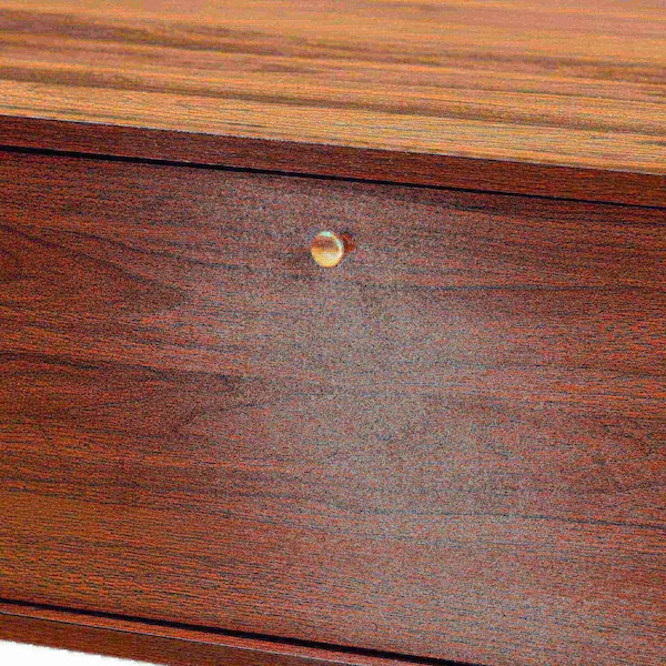 Baxton Studio Edel Mid-Century Modern Walnut Brown and Gold Finished Wood Coffee Table - 174-10959-ZORO