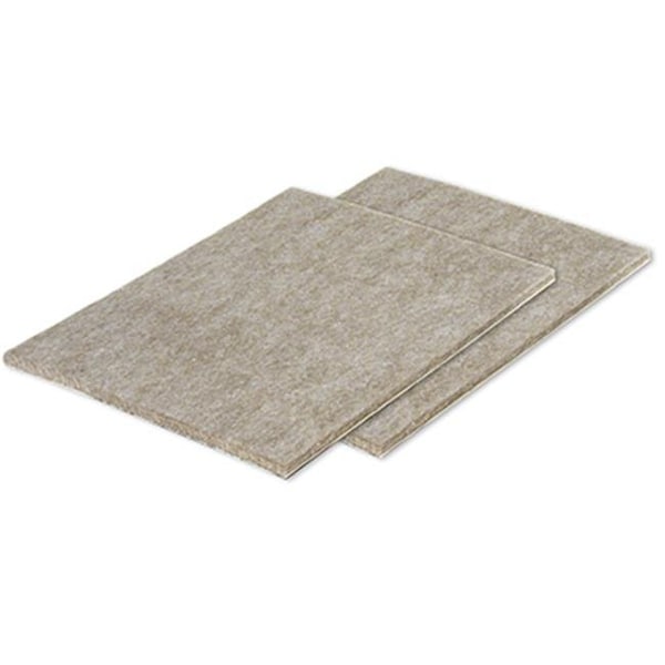 Richelieu Richelieu America 235724 4.5 x 6 in. TruGuard Cut Out Sheets & Heavy Duty Self Adhesive Felt Pads; Tan - Pack of 2 - 235724