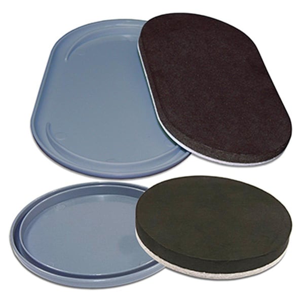 Convenience Concepts 3.5 - 4 in. TruGuard 2 In 1 Convertible Felt Glides, Multi Color, 16PK - HI2668224