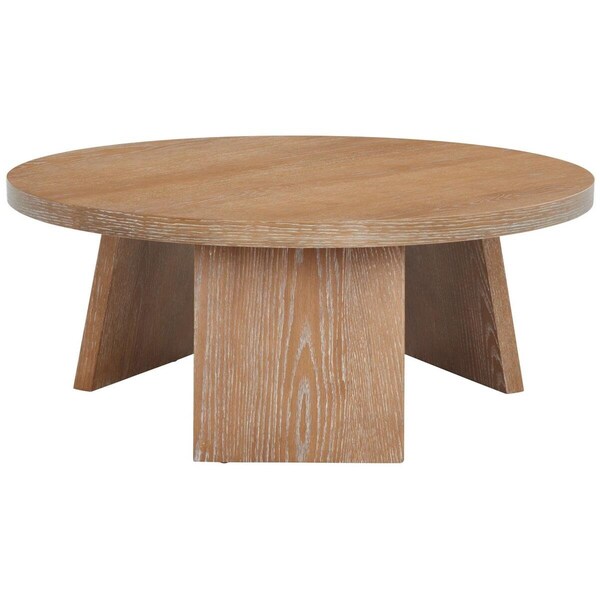 Safavieh 36 x 36 x 14.5 in. Julianna Wood Coffee Table, Rustic Oak - SFV2127A