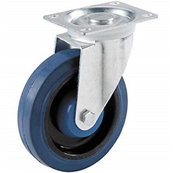 Convenience Concepts 4 in. TPU Swivel Caster, Black & Blue - HI2825179